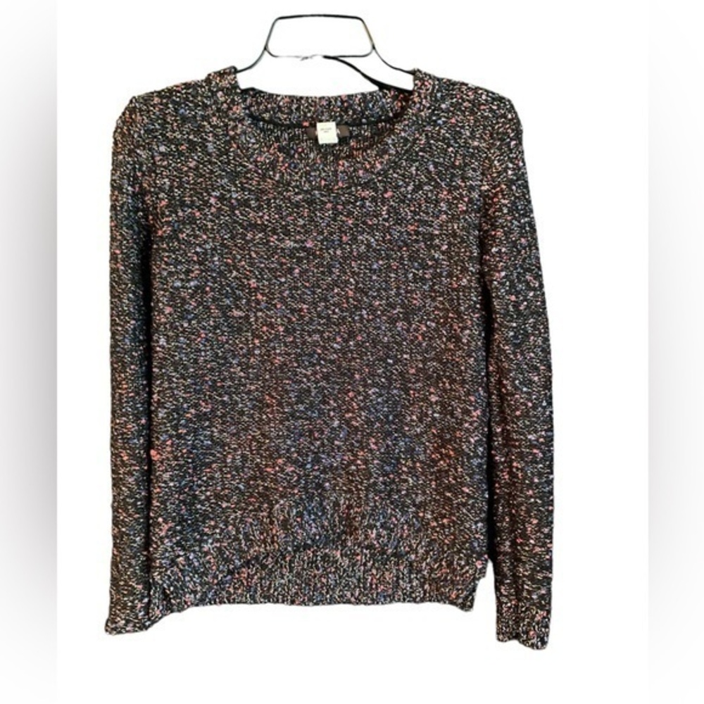 Kerisma knit sweater with metallic thread and multi colors. Size small.